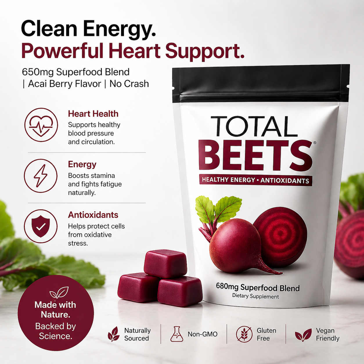 Total Beets™ – Clean Energy + Heart Support (Limited Time Deal)